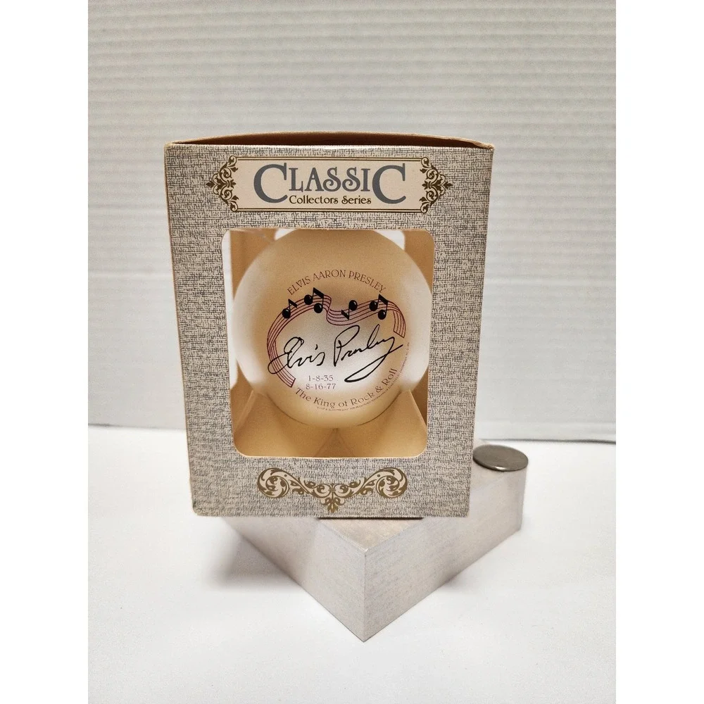 Elvis Presley Classic Collectors Edition glass ornament‎ Christmas Tree